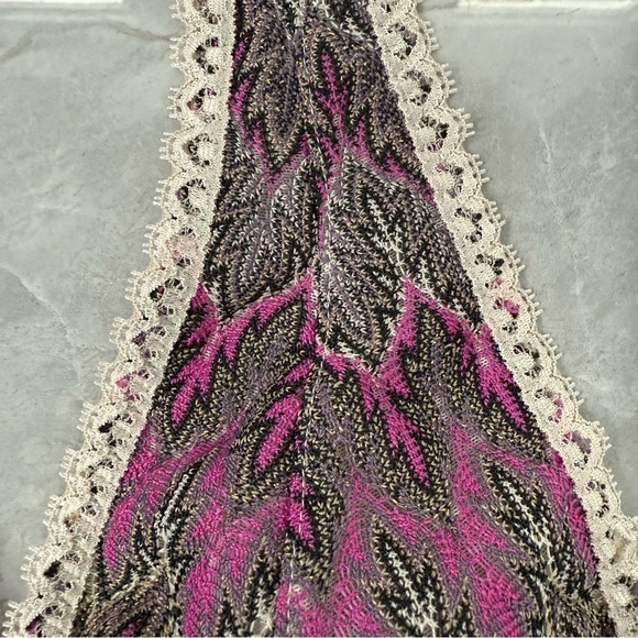 Women’s Free People Boho Patterned Lace Halter Bralette Top XS - Picture 6 of 16